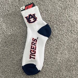Auburn Tigers White and Blue Socks